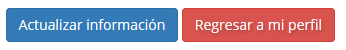 Botones de actualizar y regresar a mi perfil